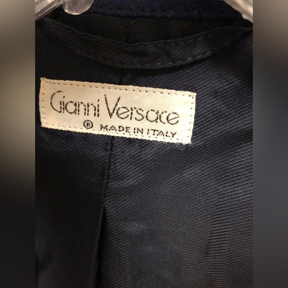 Gianni Versace Wool Alpaca Blend Bomber Jacket Size Small Womens Italian Vintage - Picture 5 of 9